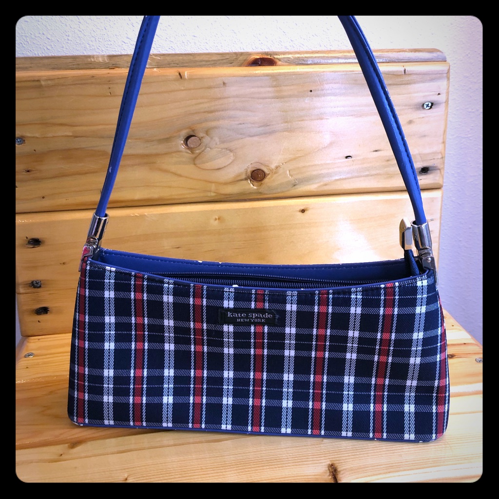 Kate Spade Red/White/Blue Plaid Purse
